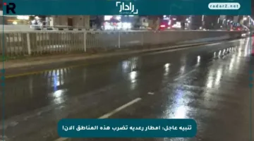 تنبيه عاجل: أمطار رعدية تضرب هذه المناطق الآن!